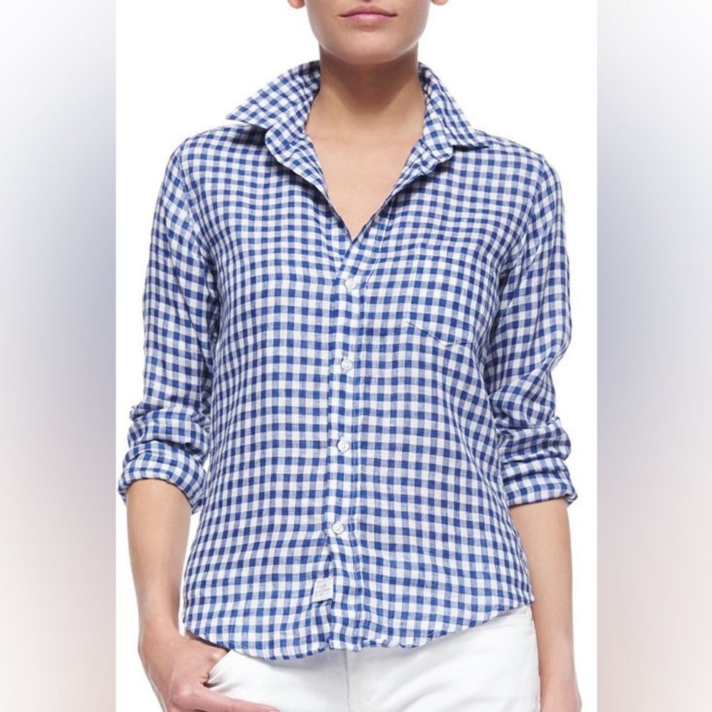 Frank & Eileen Plaid 100% cotton woven in Italy button down shirt